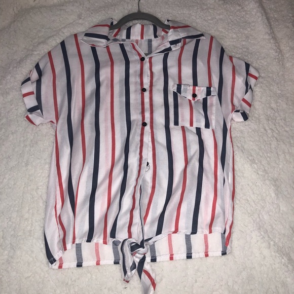 Shein Button Up Blouse - Picture 1 of 2